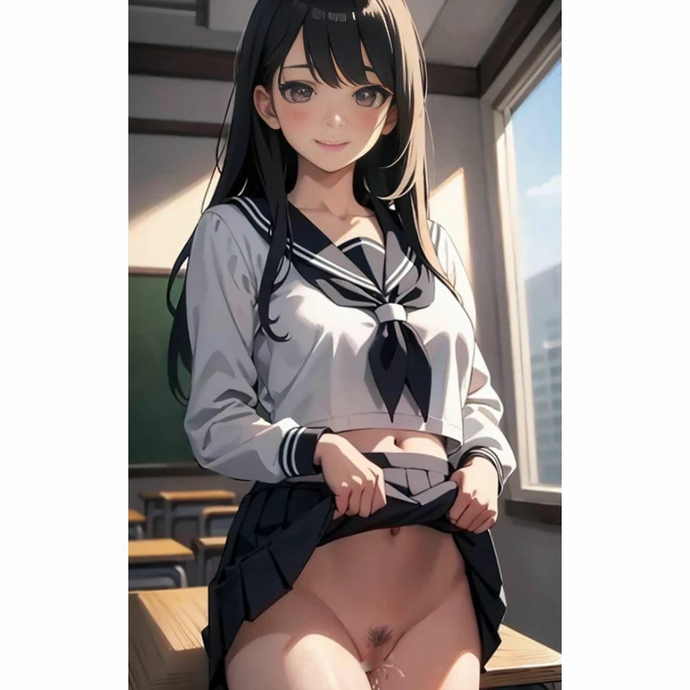 サンプル画像4:美少女のノーパンパンチラ(美少女) [d_362594]