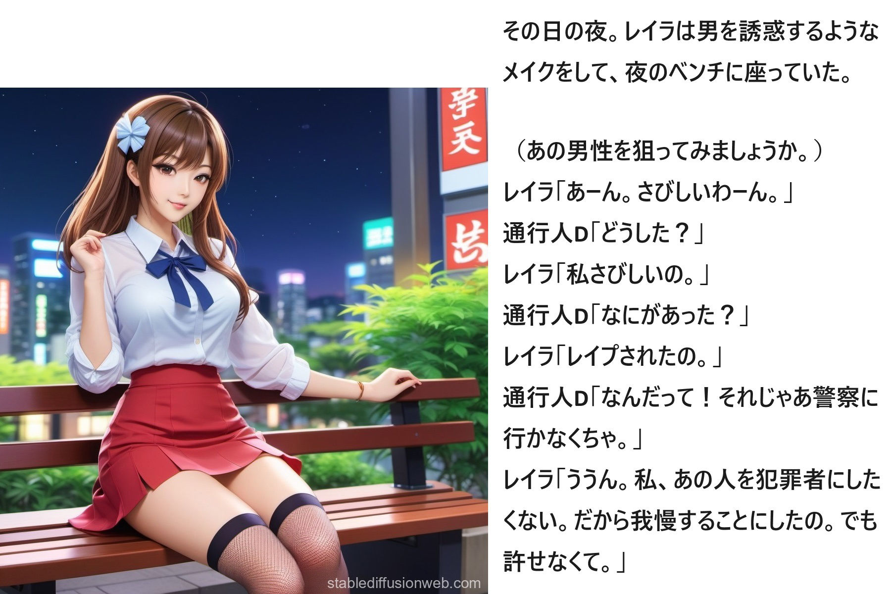 サンプル画像3:悪口を言わせることで自分を好きにさせることは可能なのだろうか？II後編(サンダー・マテリアル) [d_363067]