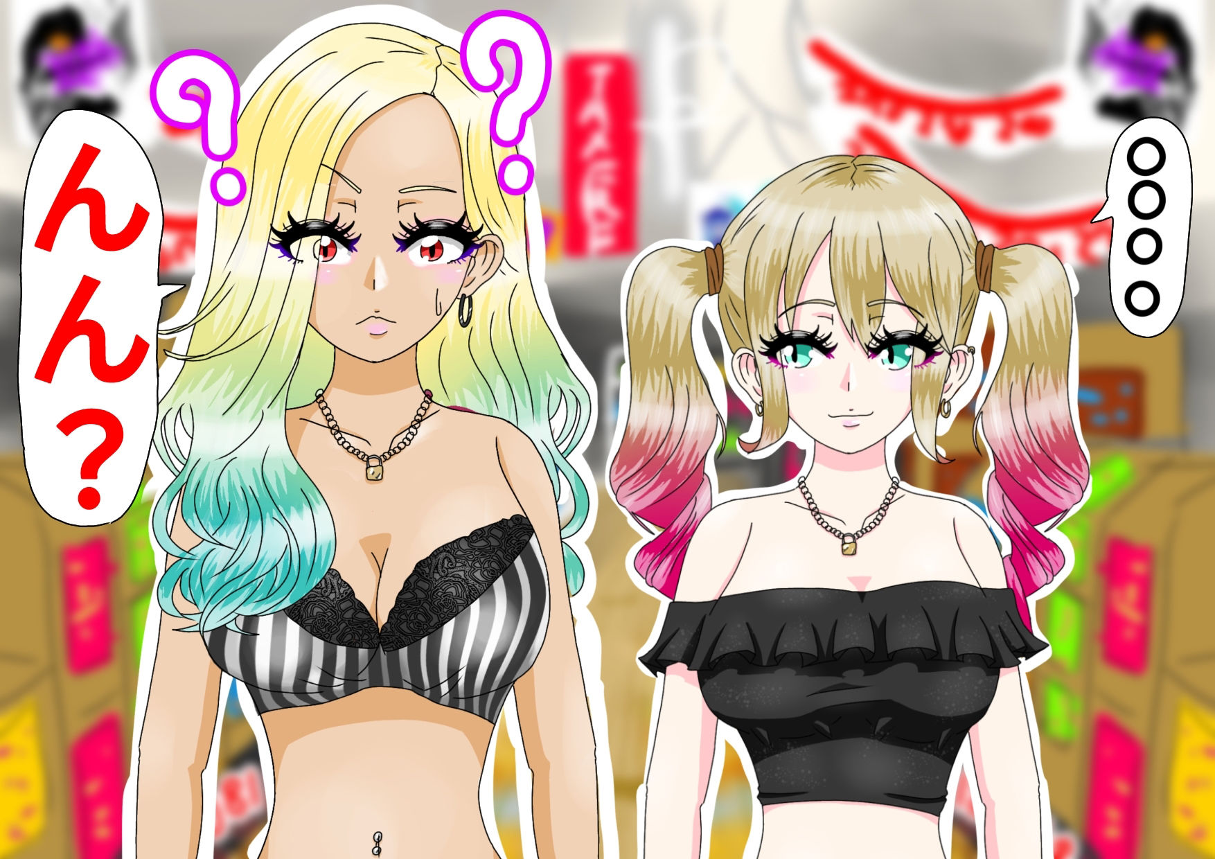 サンプル画像3:ギャル3人時間停止強●【レズ】(ファンタジスタ入れ歯) [d_363377]