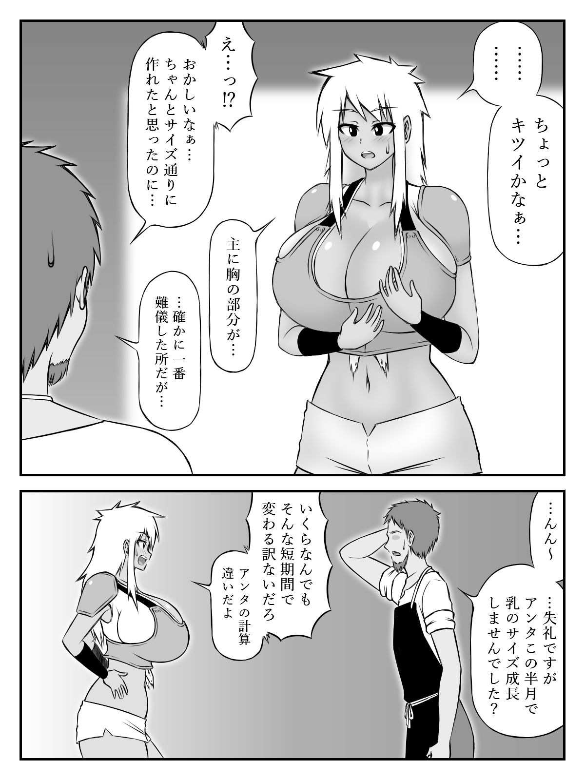 爆乳（おっぱい）と胸甲（アーマー）
