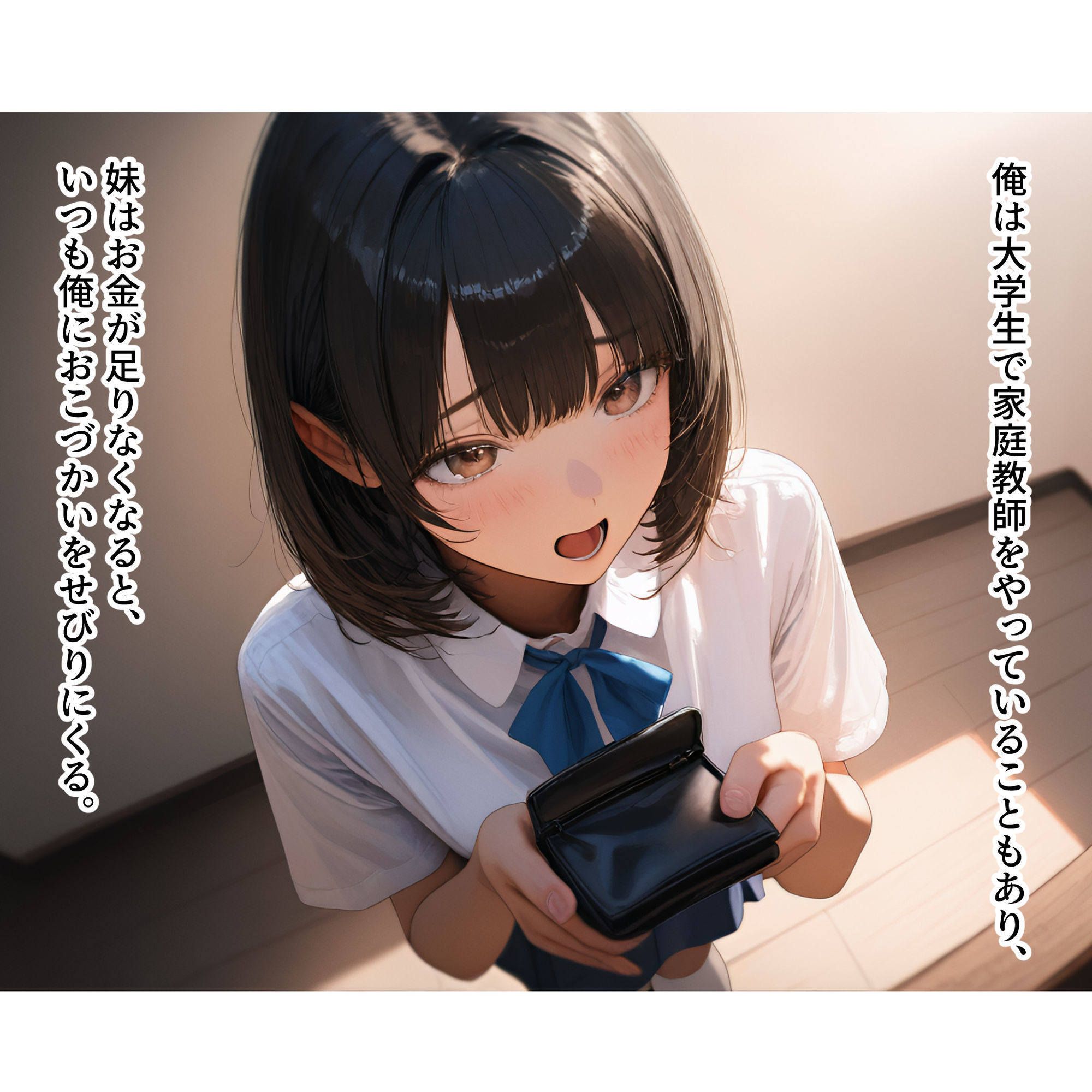 サンプル画像2:兄の性欲処理でお小遣いを稼ぐ妹(電脳戯画) [d_364413]