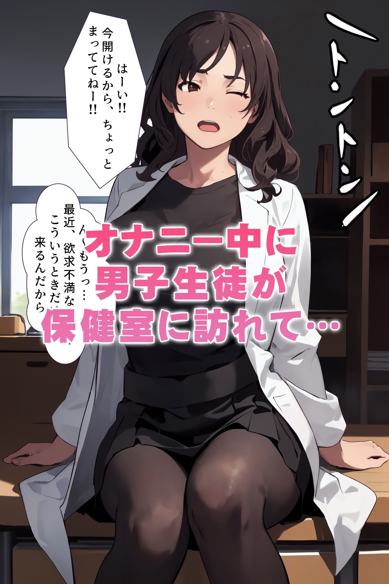 サンプル画像2:母乳あふれる先生の保健室(にゃぷそでぃ) [d_366801]