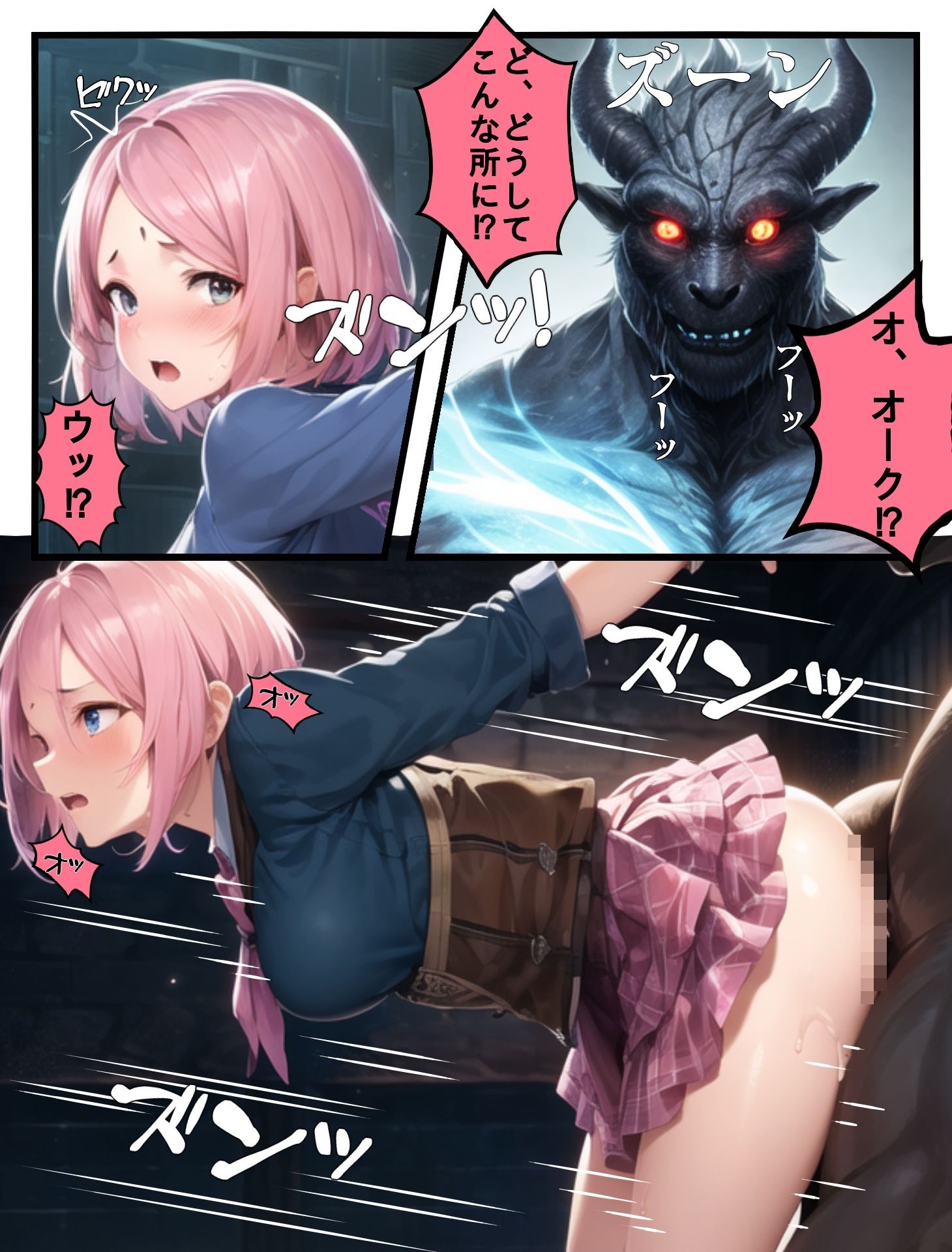 サンプル画像5:TSダンジョン〜女しか入れないダンジョンで男は孕み袋にされる〜(AIでも愛はある) [d_367327]