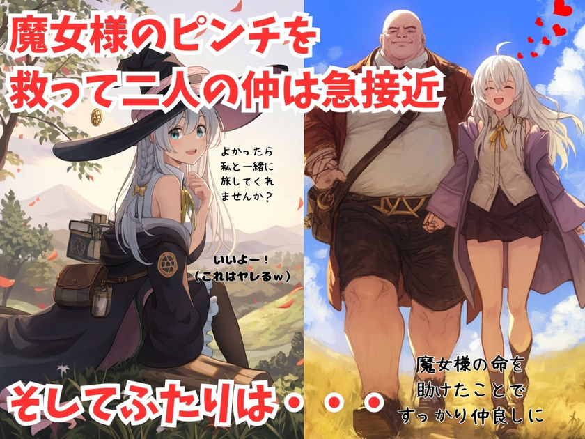 サンプル画像2:魔女と種付けおじさんのハメ旅(種付け出版) [d_369549]