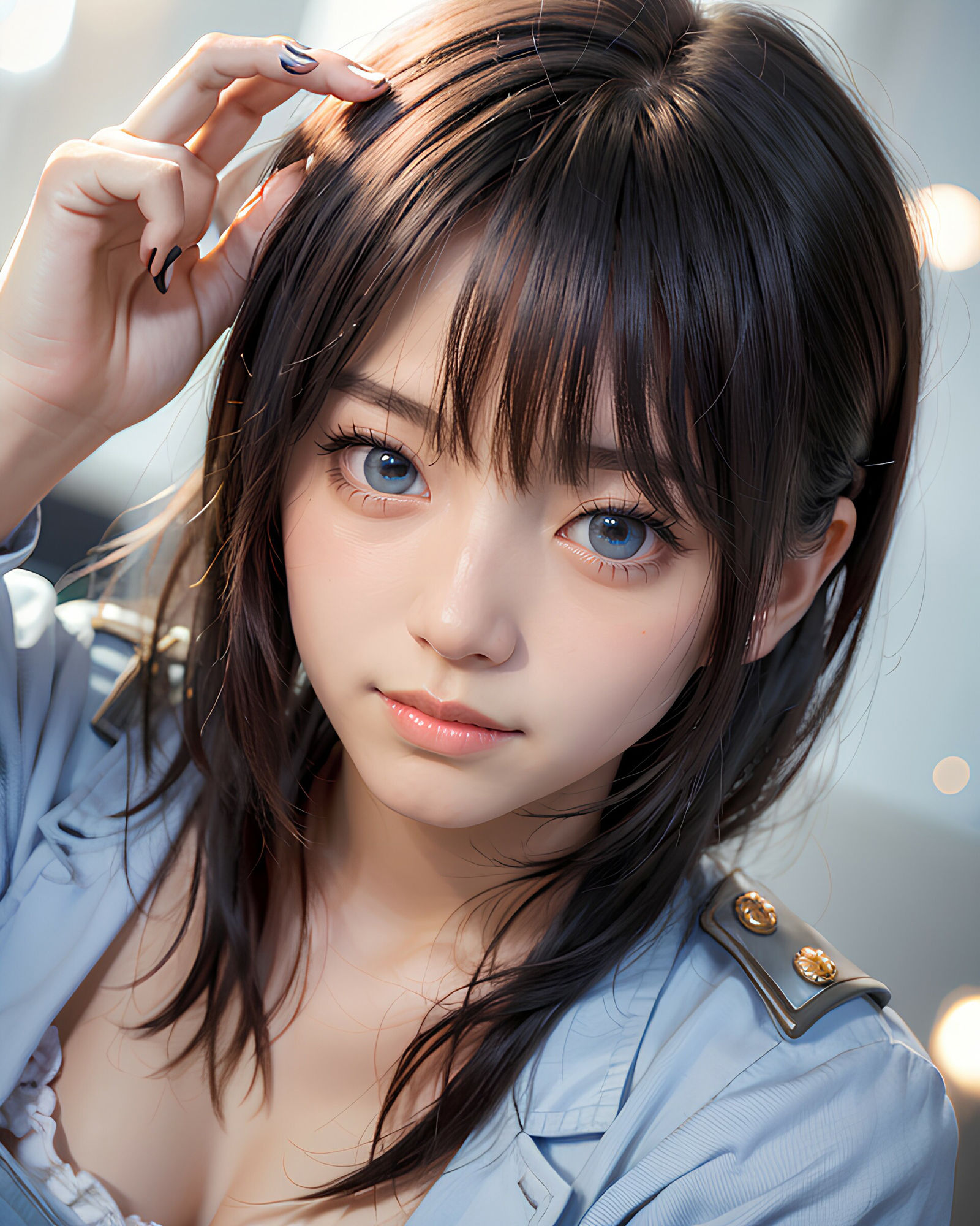 サンプル画像1:ミニスカポリス(AI_image) [d_370191]