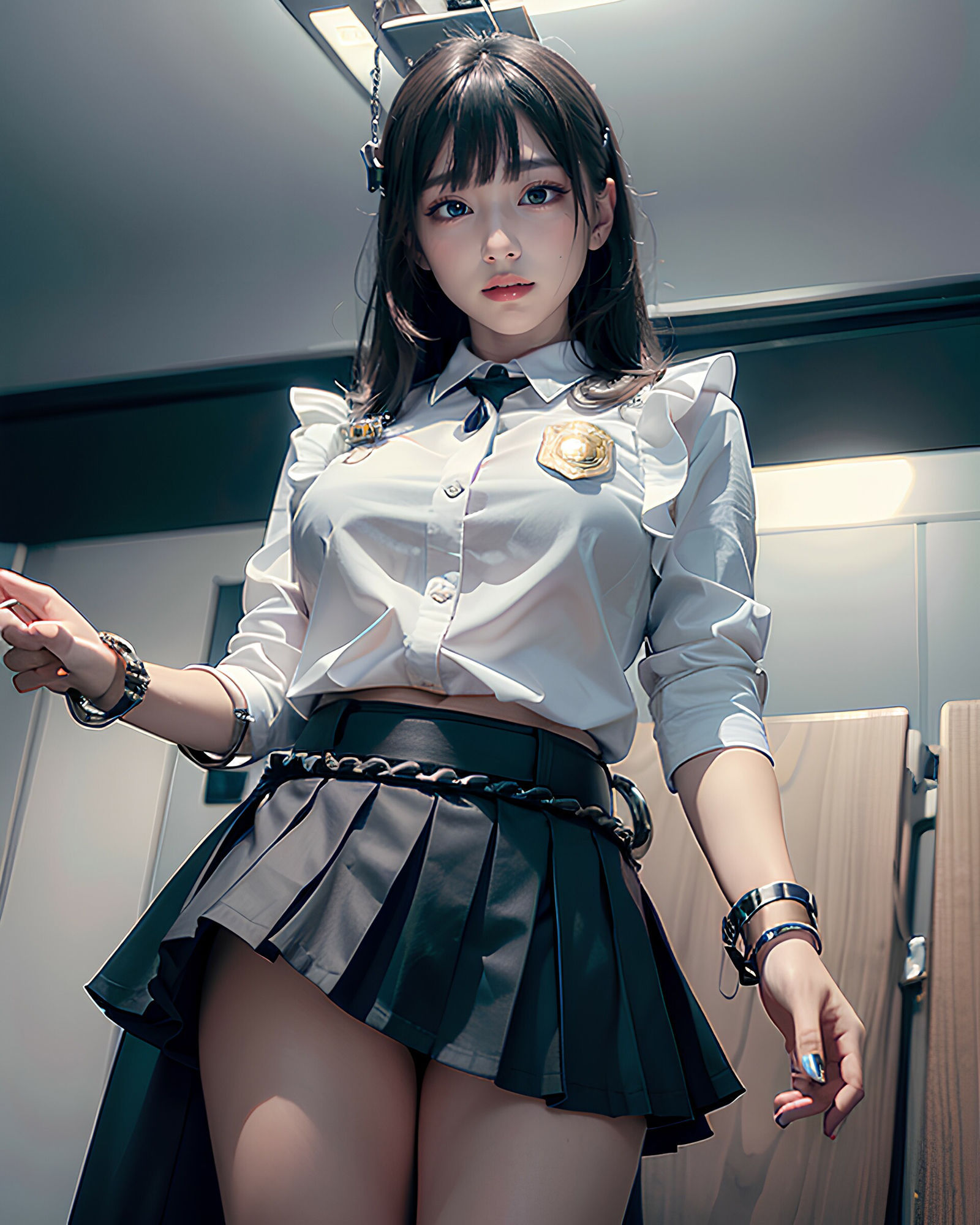 サンプル画像6:ミニスカポリス(AI_image) [d_370191]