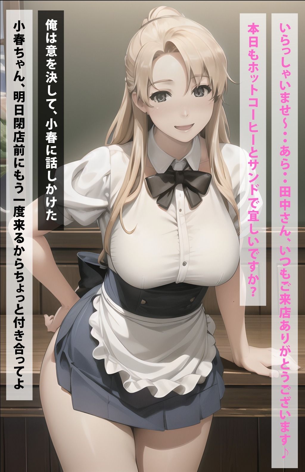 サンプル画像2:カフェで橘小春をナンパして中出し(ぶるーしゃとー) [d_371328]