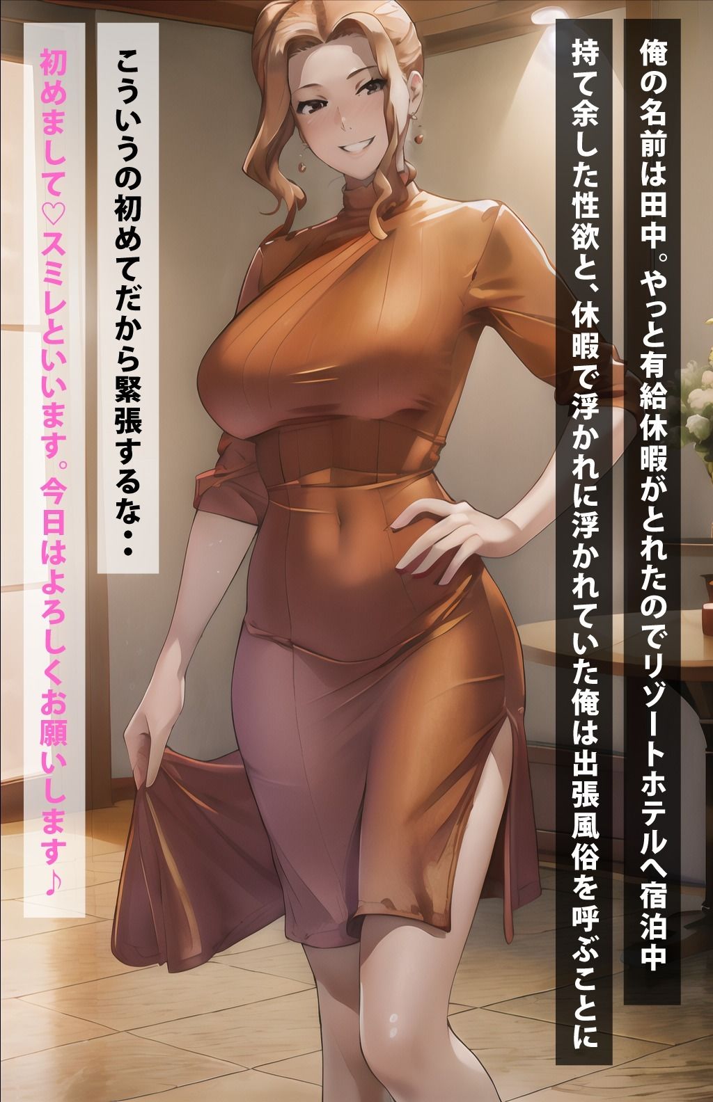 サンプル画像1:リゾートホテルで風俗呼んだら橘京香だった(美女図鑑) [d_373506]