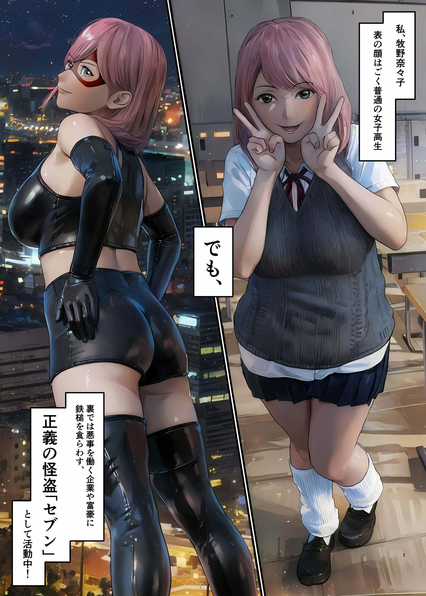 サンプル画像1:美少女怪盗セブンのおしおき！絶頂タイム(セブンスヘブン) [d_373752]