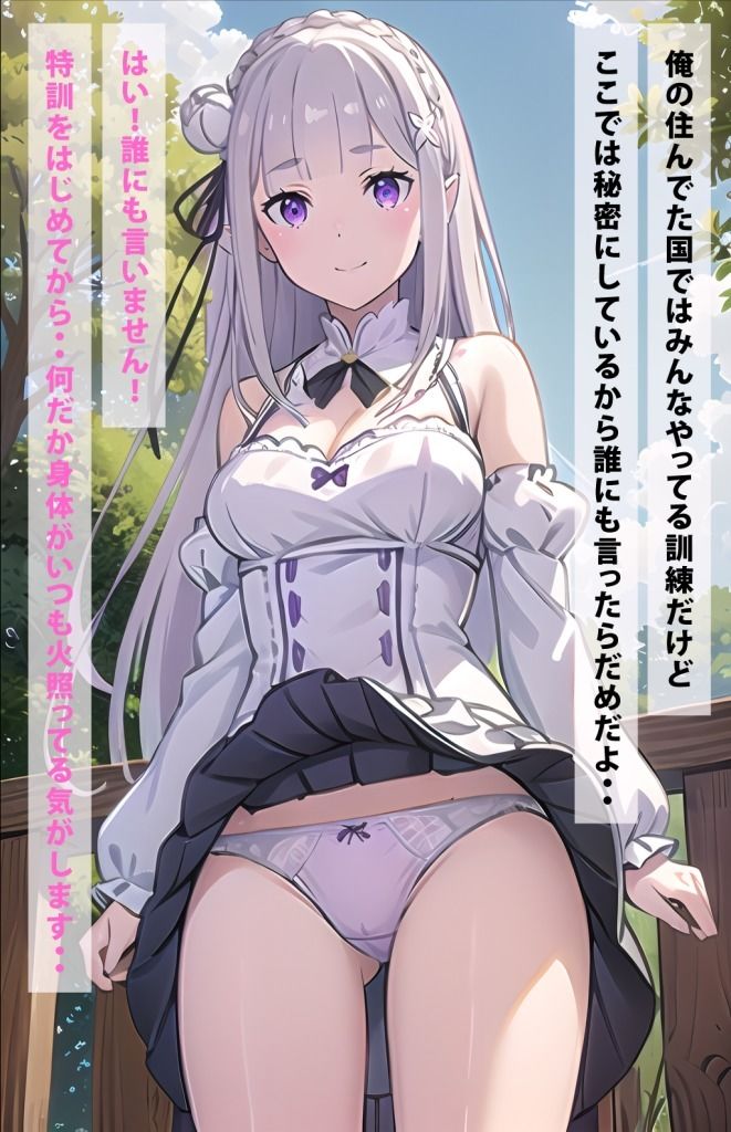 サンプル画像1:エミリアと死に戻りSEX(えろアニメ研究所) [d_373927]