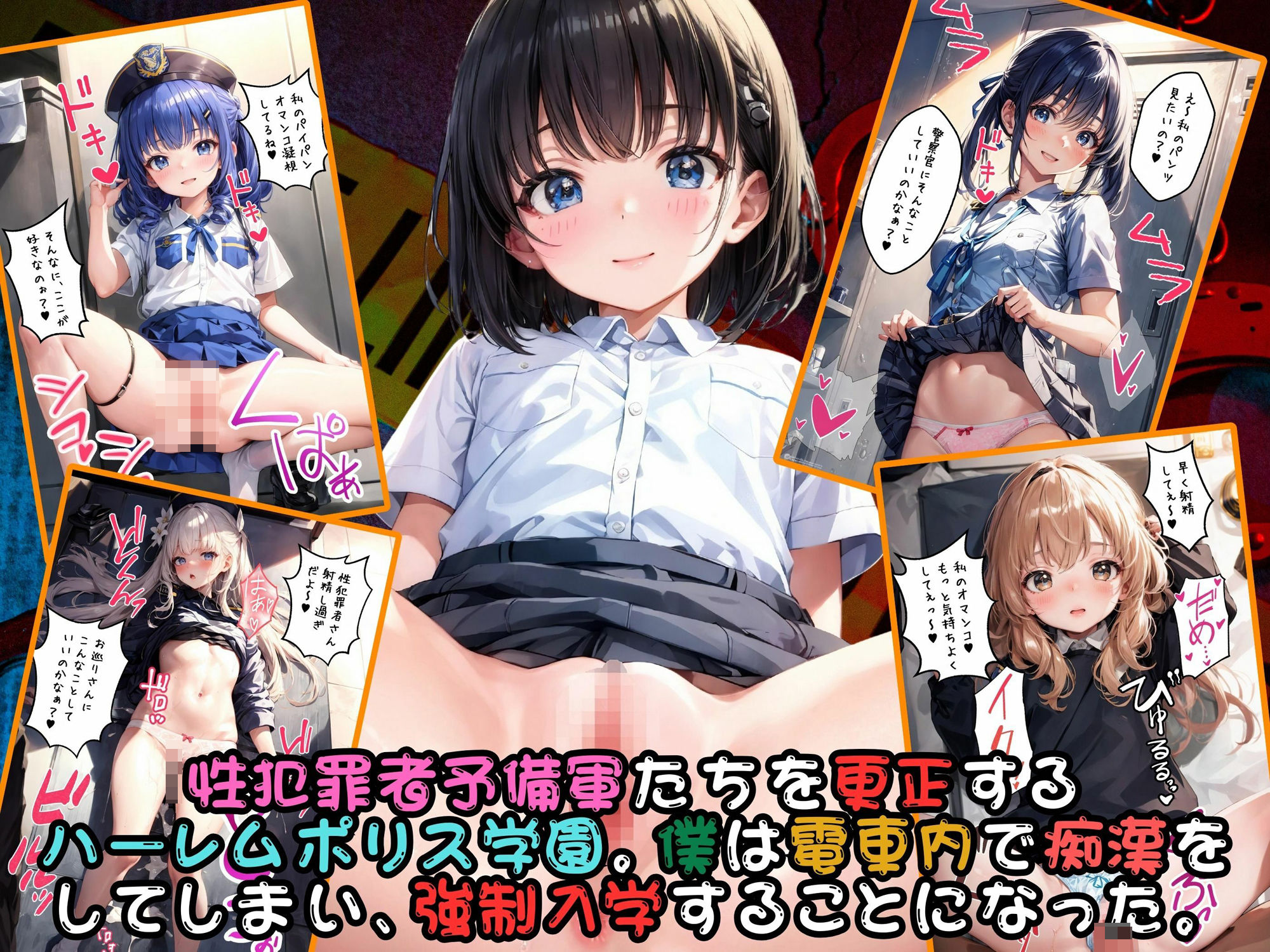 サンプル画像1:性犯罪者予備軍たちを更正！ハーレムポリス学園(優品工房) [d_375604]