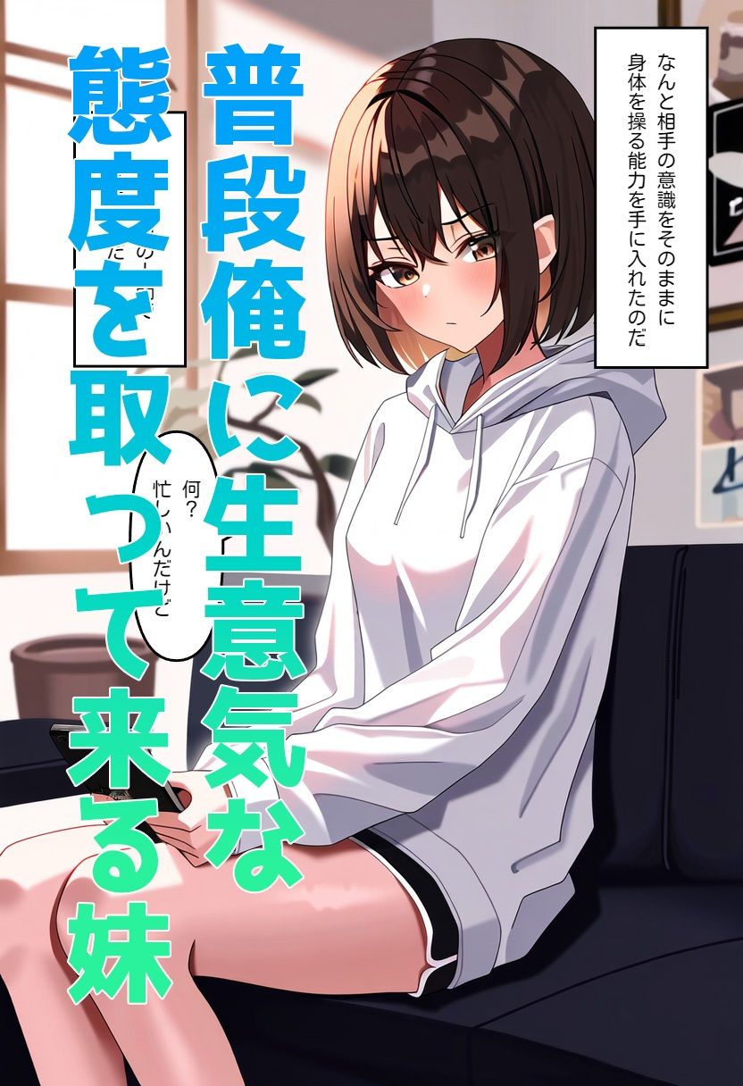 サンプル画像1:生意気な妹を洗脳して恥ずかしいことをさせる(たまれまさん) [d_378201]