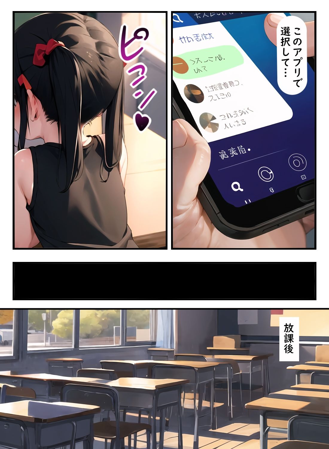 サンプル画像3:ナマイキツインテ娘をアプリで操作してやった(AI漫画創作倶楽部) [d_378425]