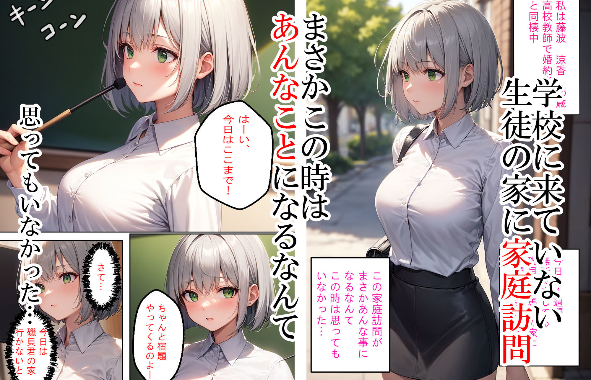 サンプル画像1:4週間学校に行ってなかったら担任教師と同級生2人とエッチできちゃった(おっぱいぷーる) [d_378505]