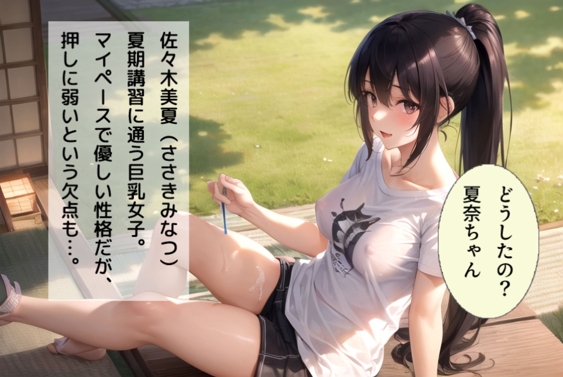 サンプル画像3:ふたつの夏 〜君と僕の30日〜 ＜合冊版＞ 制服＆巫女styleおまけイラスト付き(剥いた棘) [d_379055]