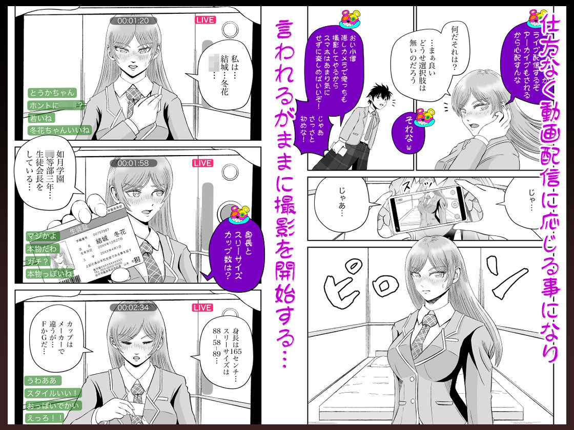 サンプル画像4:ぱこちゅーぶ！＃1 クールで才色兼備な生徒会長が生中出し交尾で処女喪失体験した話(熊野大将軍) [d_380152]