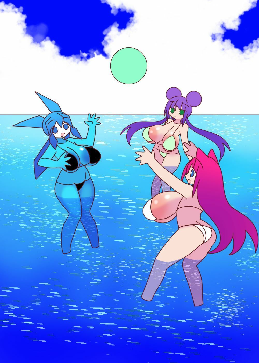 サンプル画像3:母乳猫娘PUSSYサマースペシャル母乳だ！SEXだ！！合体だ！！！(みるく☆さんきゅー) [d_382512]