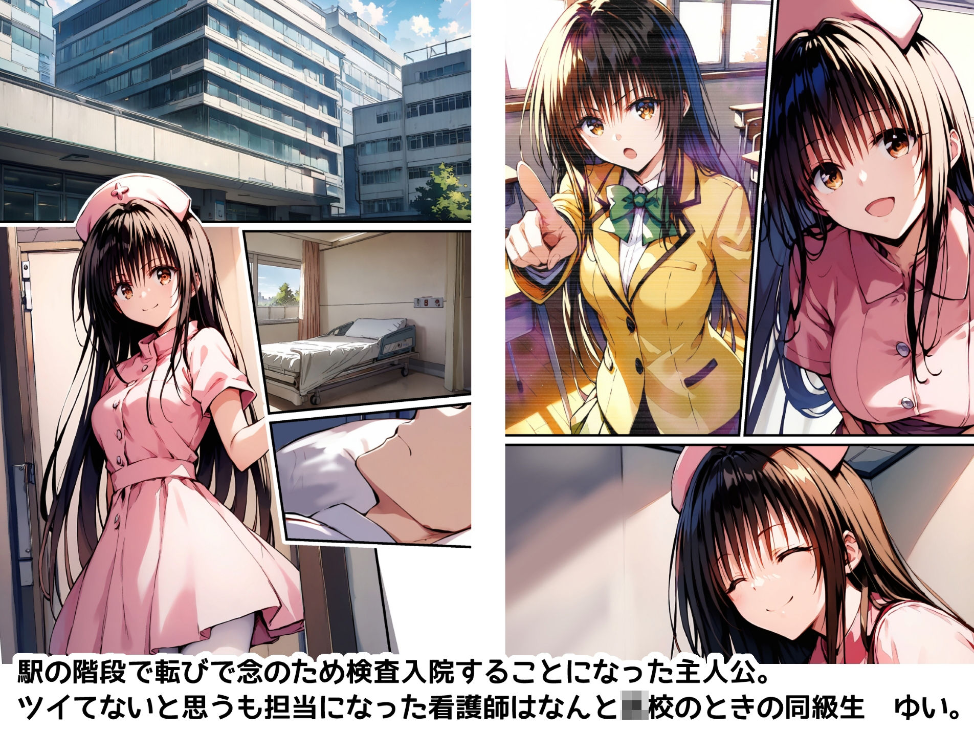 サンプル画像2:ハレンチナースのはつこい(アカーテン) [d_383484]