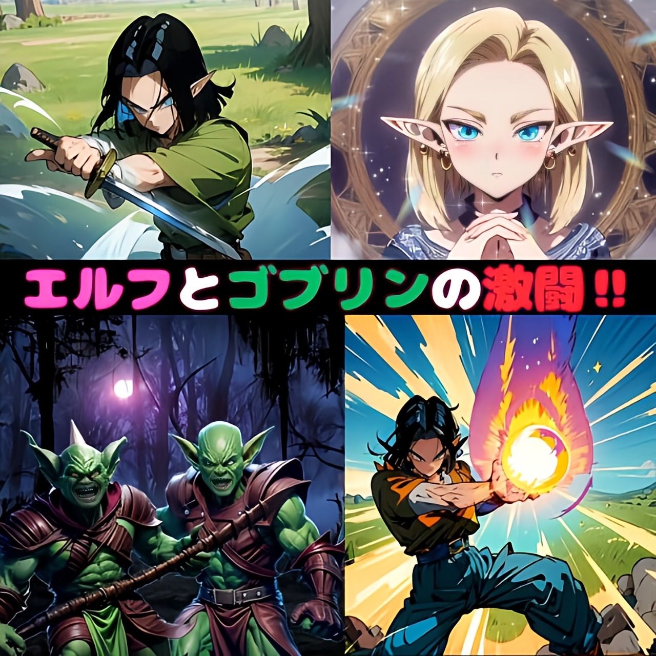 サンプル画像2:女王エルフとゴブリンの凌● コミック編(夢追い虫) [d_383866]