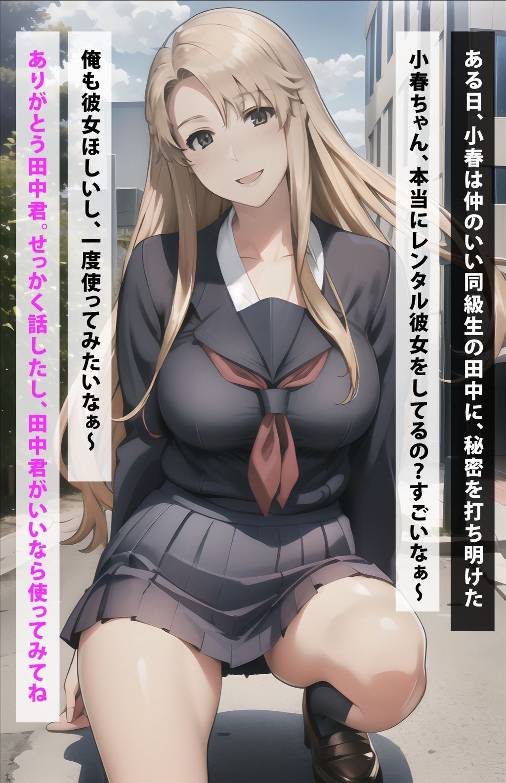 サンプル画像2:レンタル彼女したら橘小春だった件(美女図鑑) [d_384607]