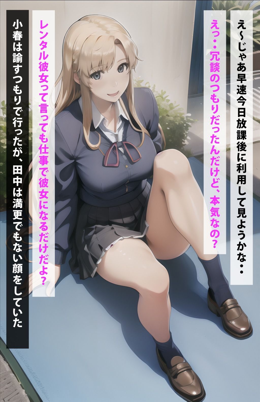 サンプル画像3:レンタル彼女したら橘小春だった件(美女図鑑) [d_384607]