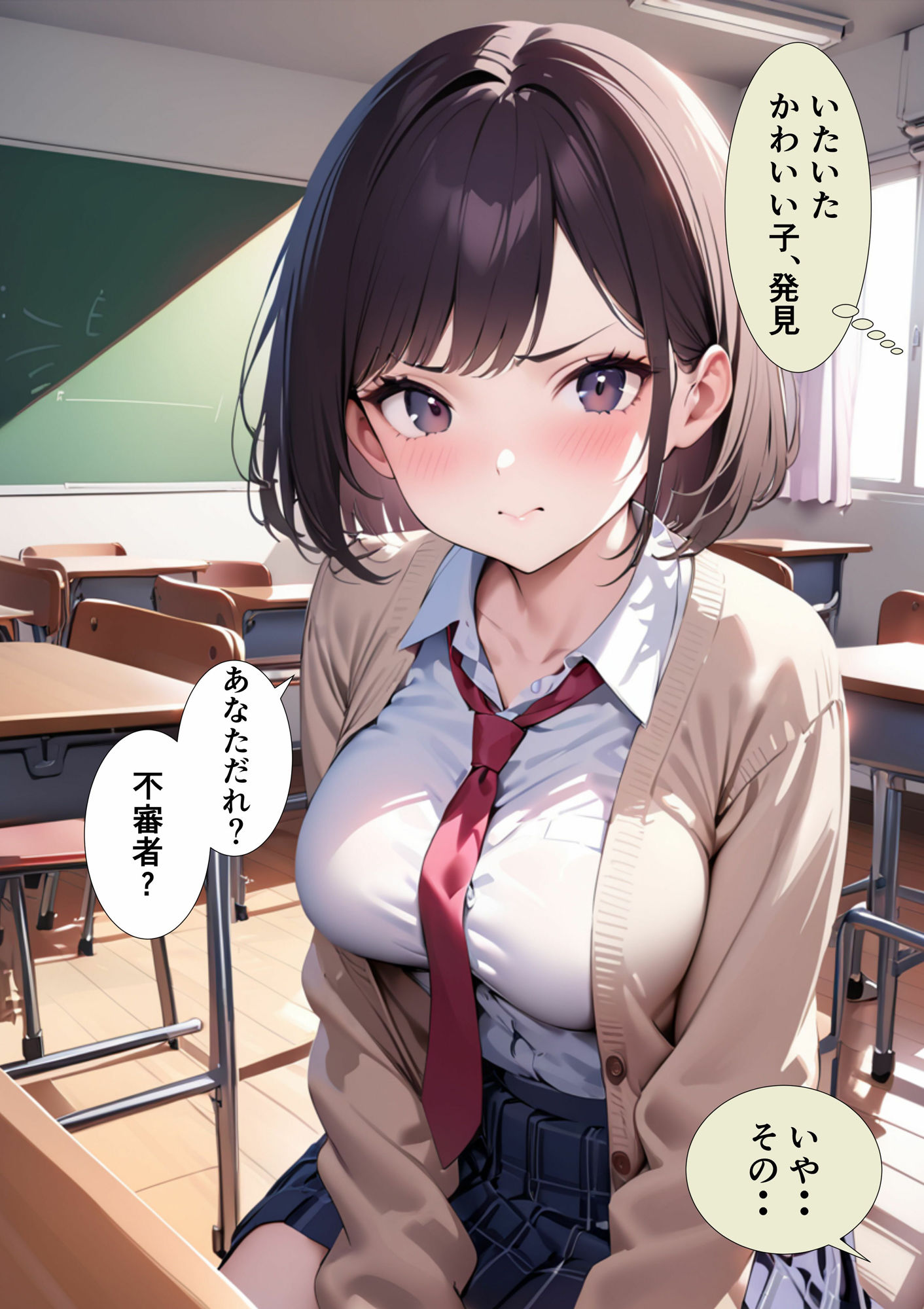 サンプル画像2:催●スマホおじさん〜孕ませ中出しハーレム 女子校生編(ピピピ) [d_385969]