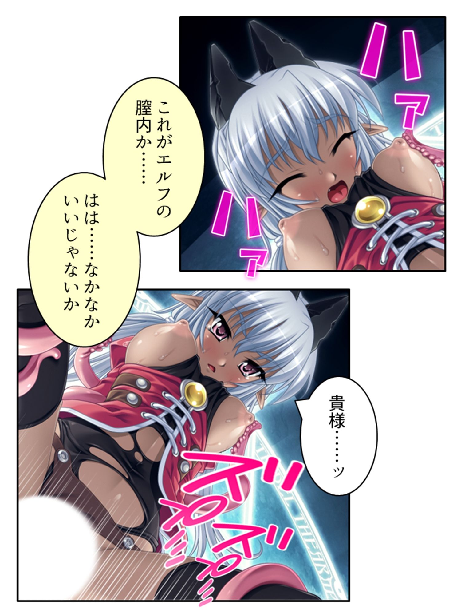 サンプル画像2:やらしい身体の生意気エルフを徹底的にわからせる 1巻(あまからや) [d_386426]