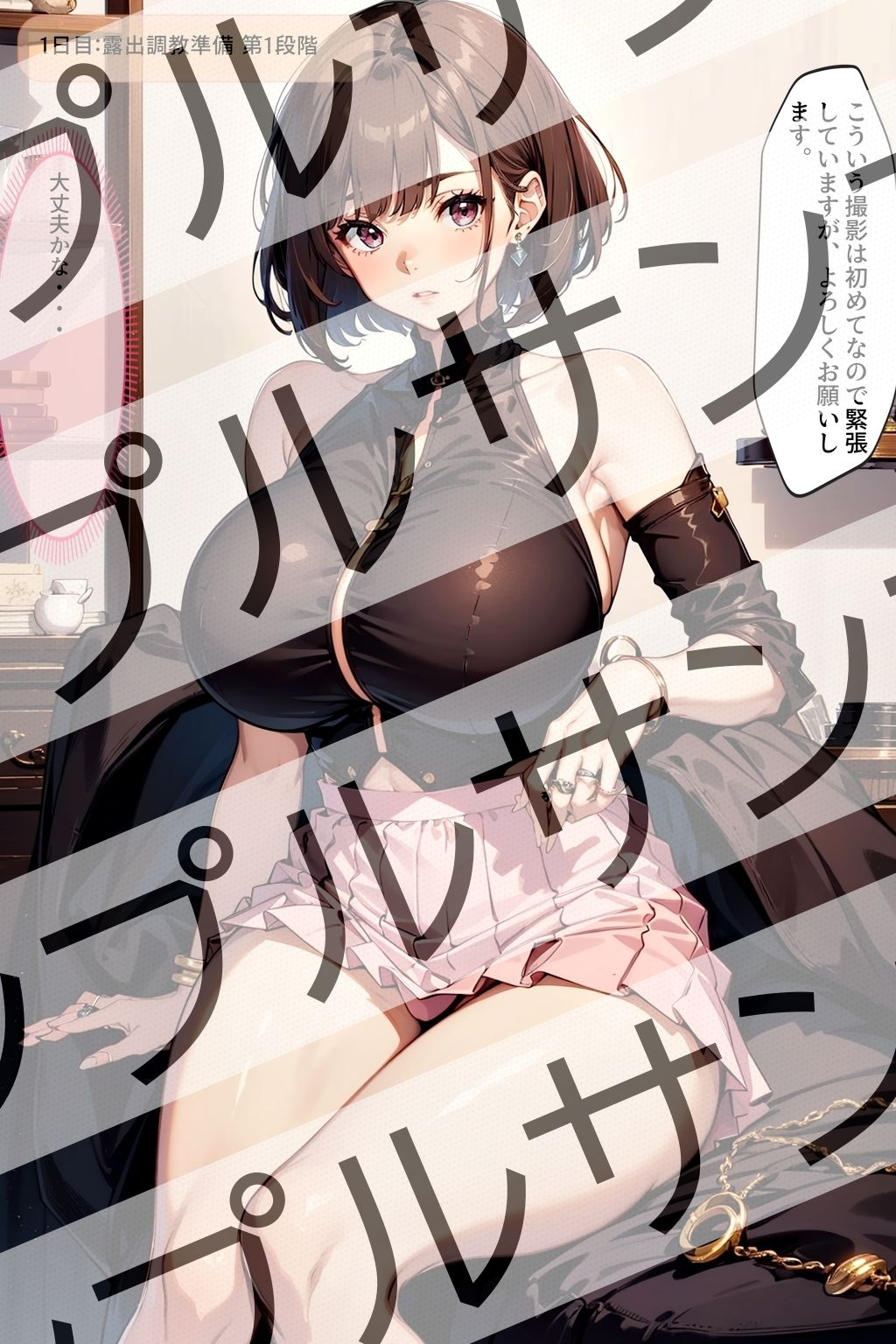 サンプル画像1:巨乳人妻の莉子が言いなりになるまで・・・ vol.1 – Until Riko， a big-breasted married woman， obeys… vol.1 -(あらぶるま18＋（二次元）) [d_386752]