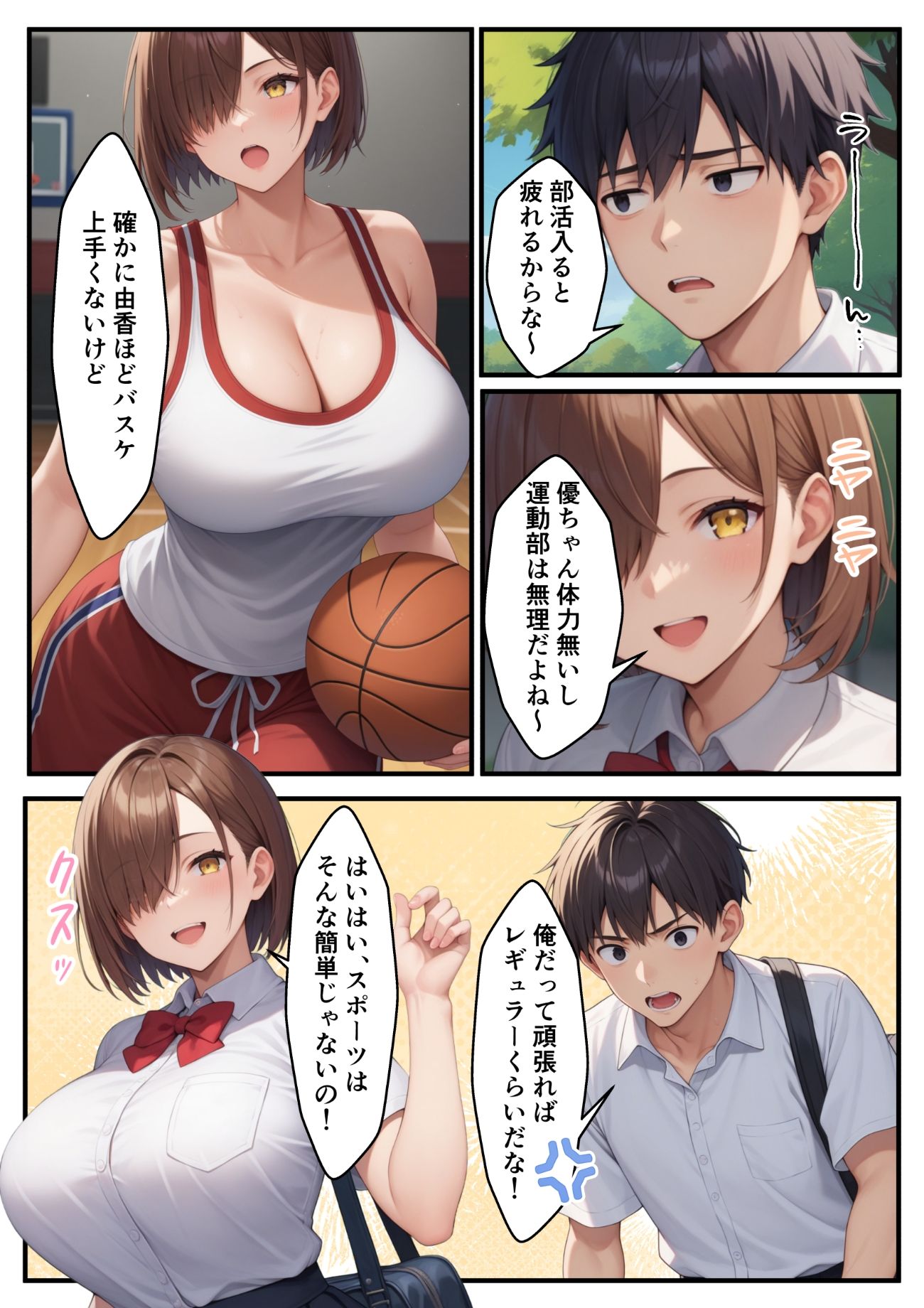 サンプル画像2:幼馴染のバスケ女子が寝取られる話(るにサークル) [d_386972]