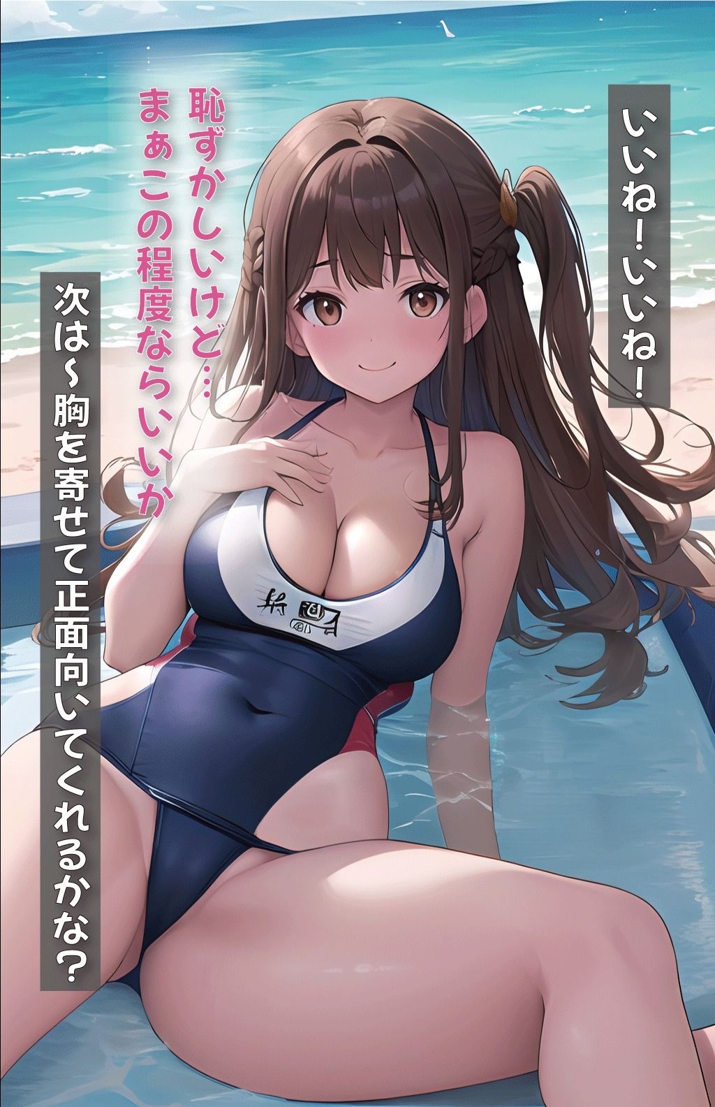 サンプル画像4:水原千鶴とスク水学校プレイ(美女図鑑) [d_387835]
