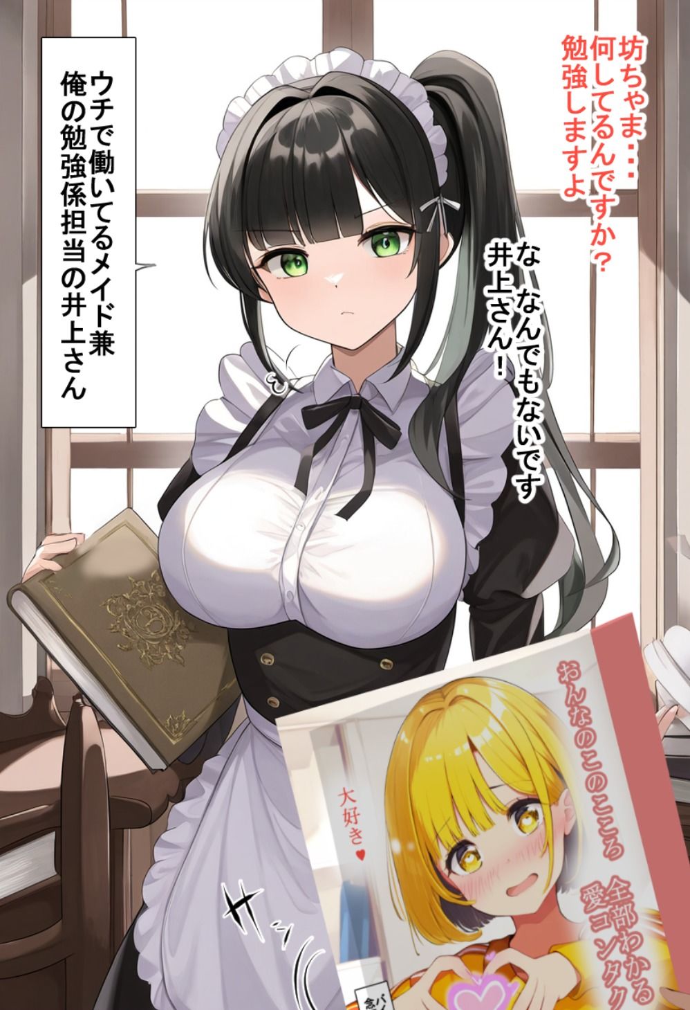 サンプル画像1:無表情メイドさんの本音は(えびくらげ) [d_388009]