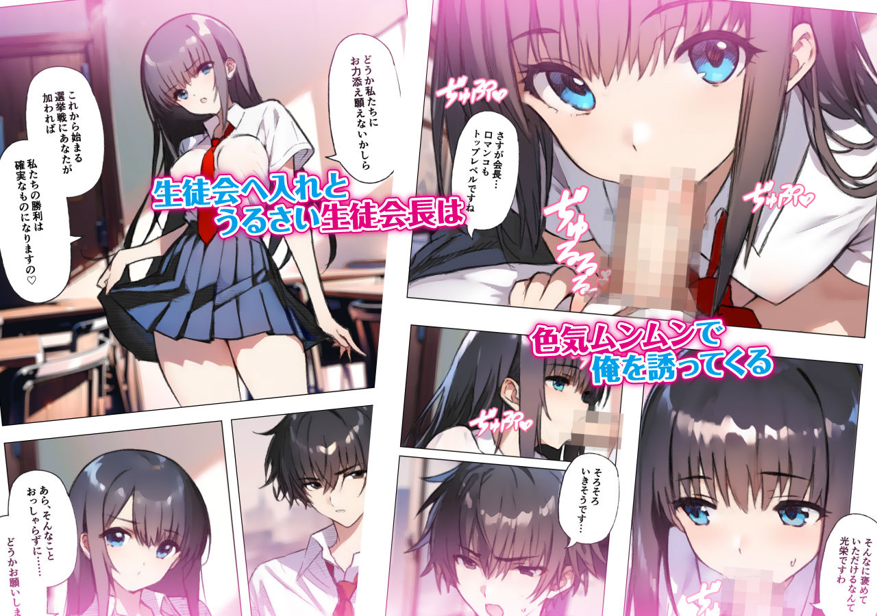 サンプル画像2:俺に惚れてるしつこい生徒会長に中出しして分からせる(ガク藝会) [d_388869]