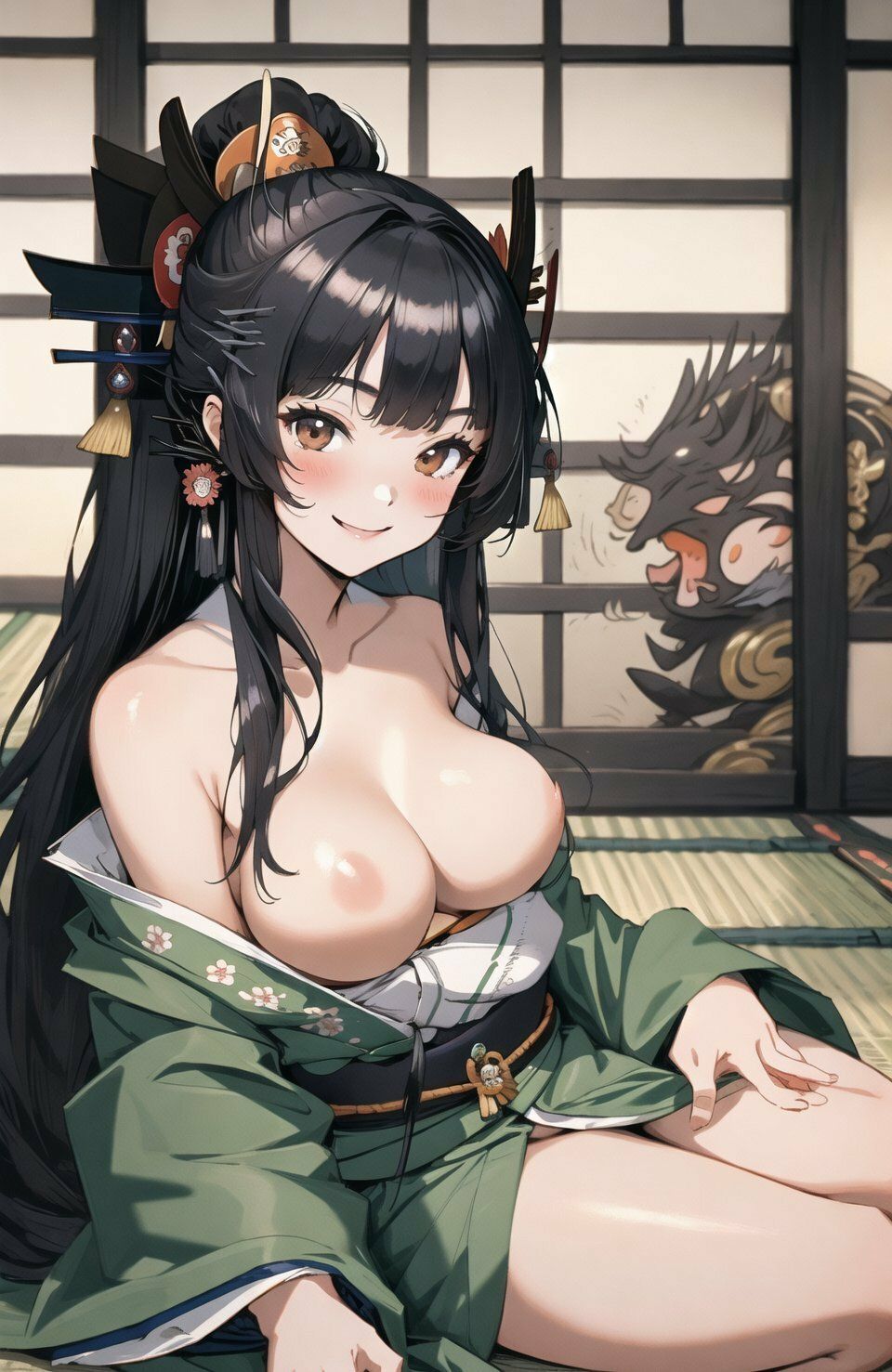 サンプル画像1:ロリ教師が戦国最弱大名に転生2(童子繭) [d_389015]