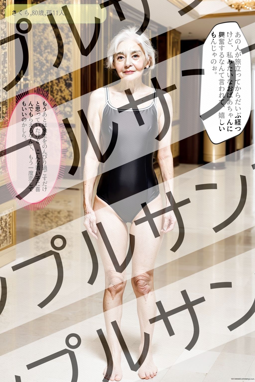 サンプル画像2:おばあちゃんのスクール水着 vol.1 – Old woman’s school swimsuit vol.1 -(あらぶるま18＋（熟女専門）) [d_389127]