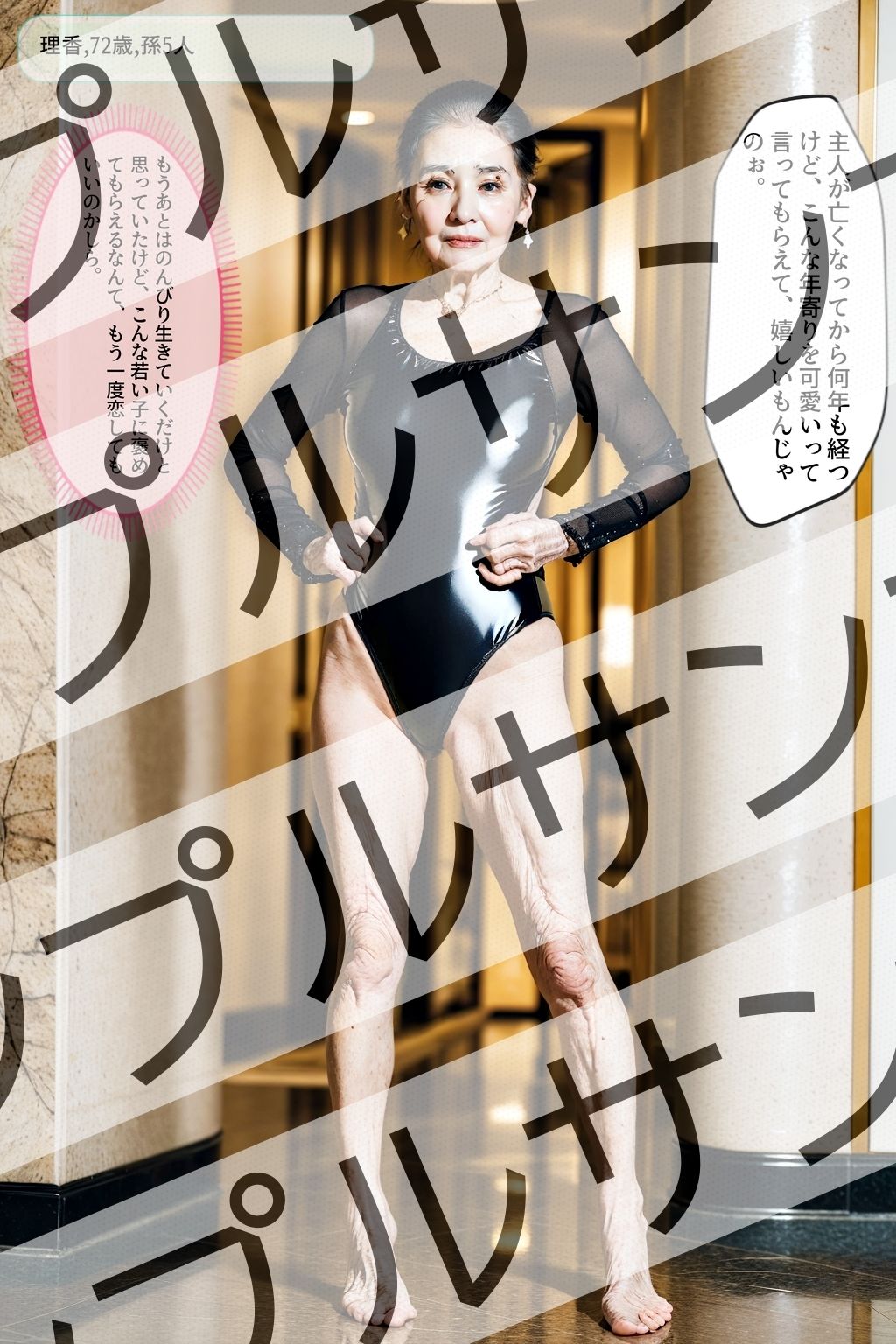 サンプル画像5:おばあちゃんのスクール水着 vol.1 – Old woman’s school swimsuit vol.1 -(あらぶるま18＋（熟女専門）) [d_389127]