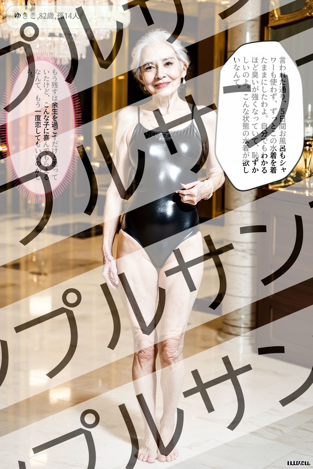 サンプル画像6:おばあちゃんのスクール水着 vol.1 – Old woman’s school swimsuit vol.1 -(あらぶるま18＋（熟女専門）) [d_389127]