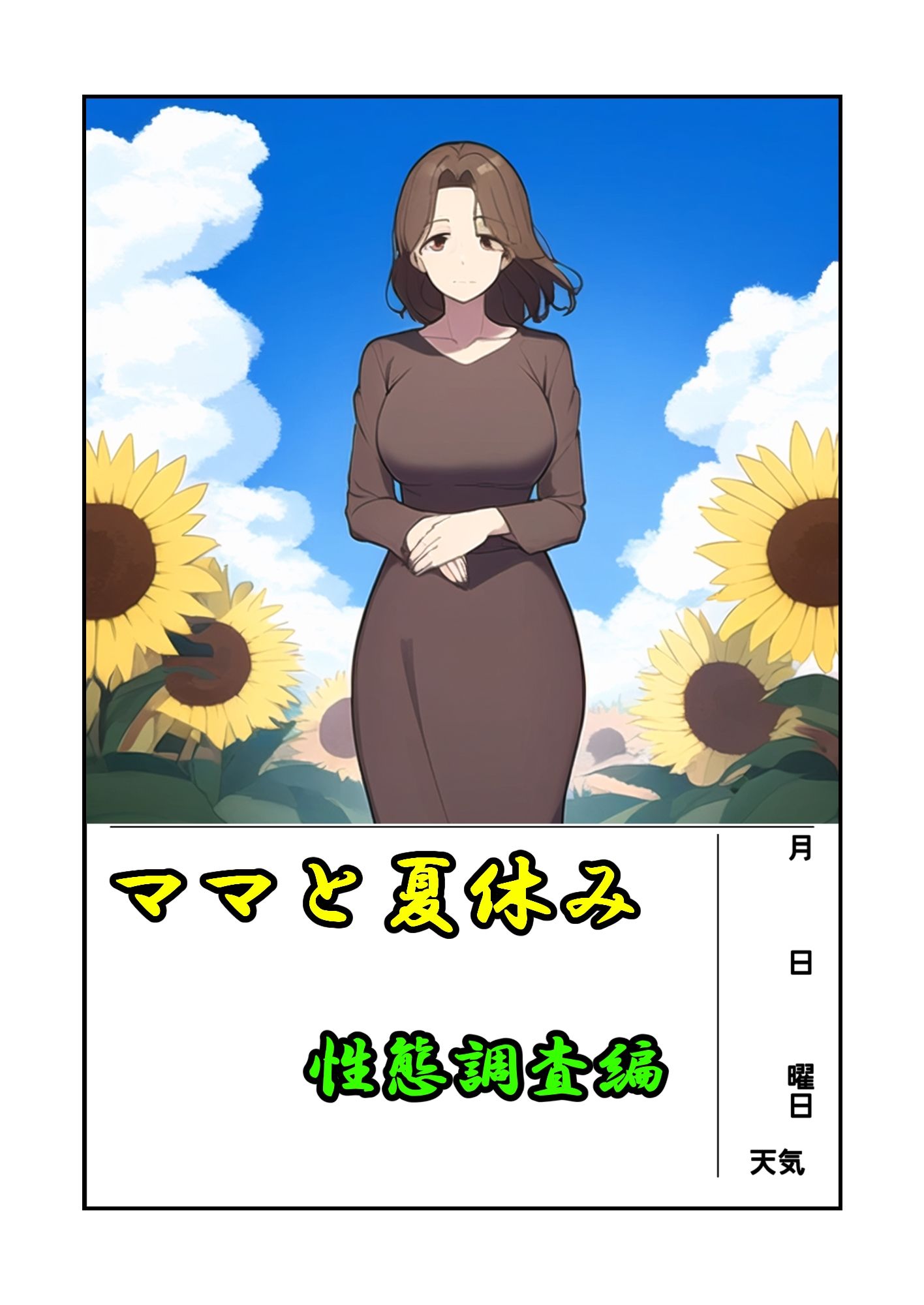 サンプル画像1:ママと夏休みー性態調査編(ピクチン) [d_389263]