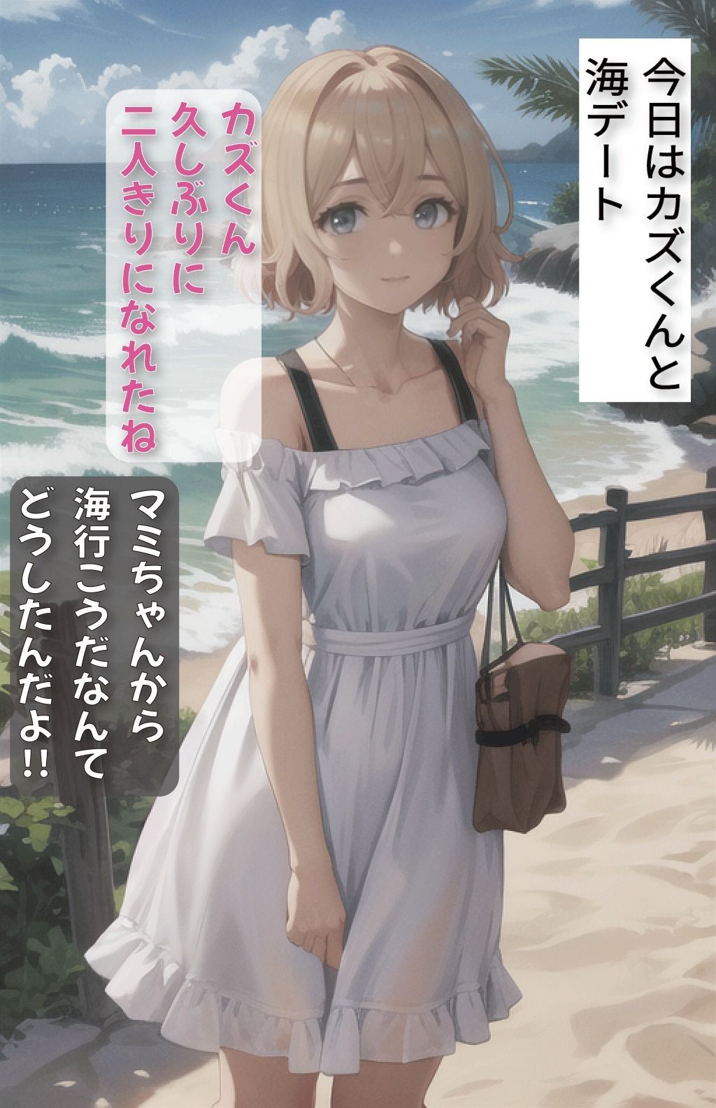 サンプル画像1:彼女、お貸しします。マミちゃんとビーチで(美女図鑑) [d_389851]