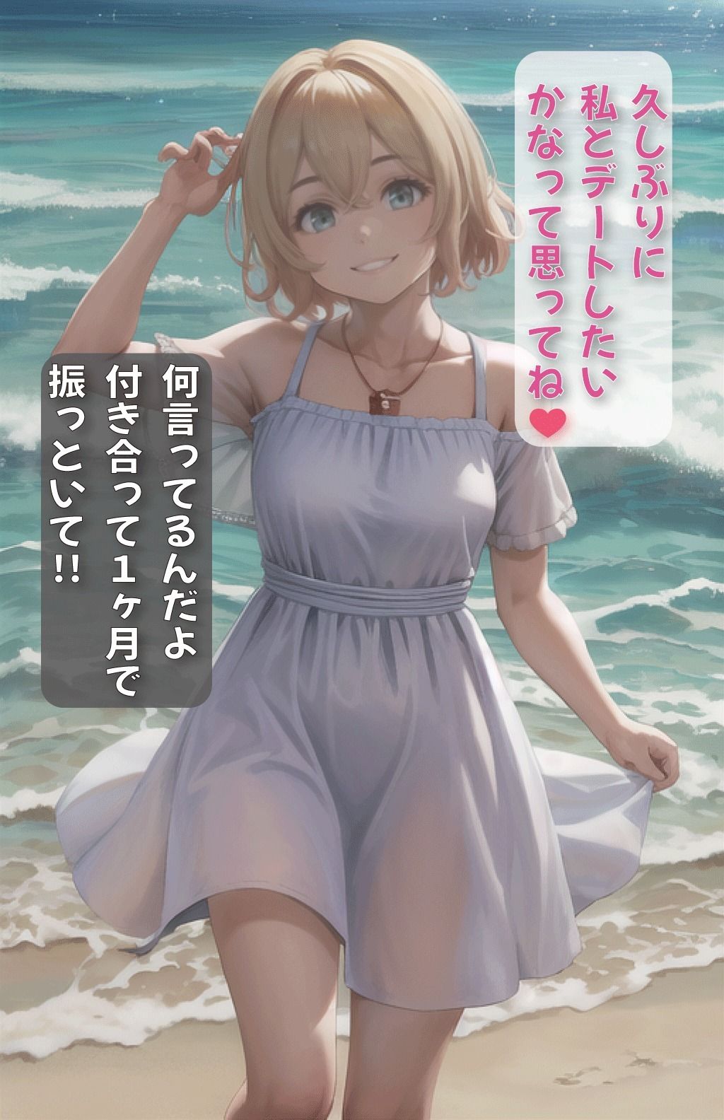 サンプル画像2:彼女、お貸しします。マミちゃんとビーチで(美女図鑑) [d_389851]