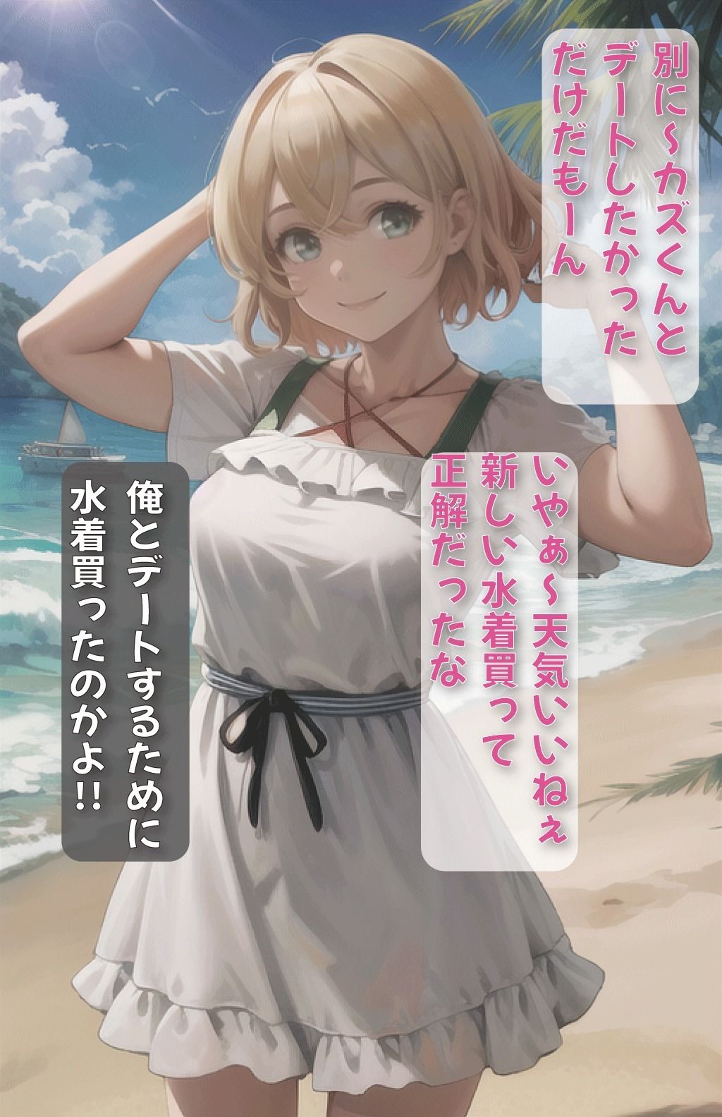 サンプル画像3:彼女、お貸しします。マミちゃんとビーチで(美女図鑑) [d_389851]