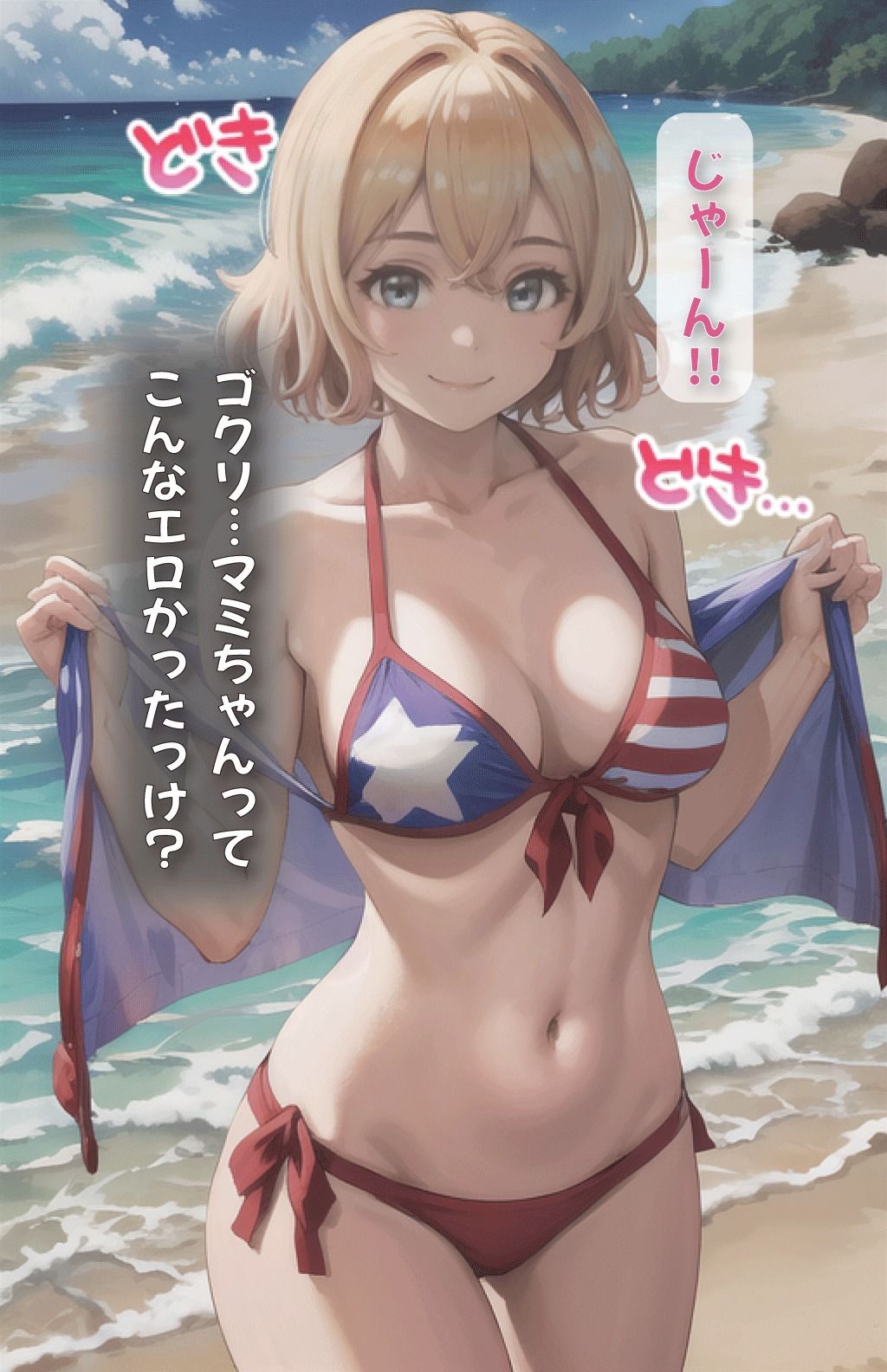 サンプル画像5:彼女、お貸しします。マミちゃんとビーチで(美女図鑑) [d_389851]