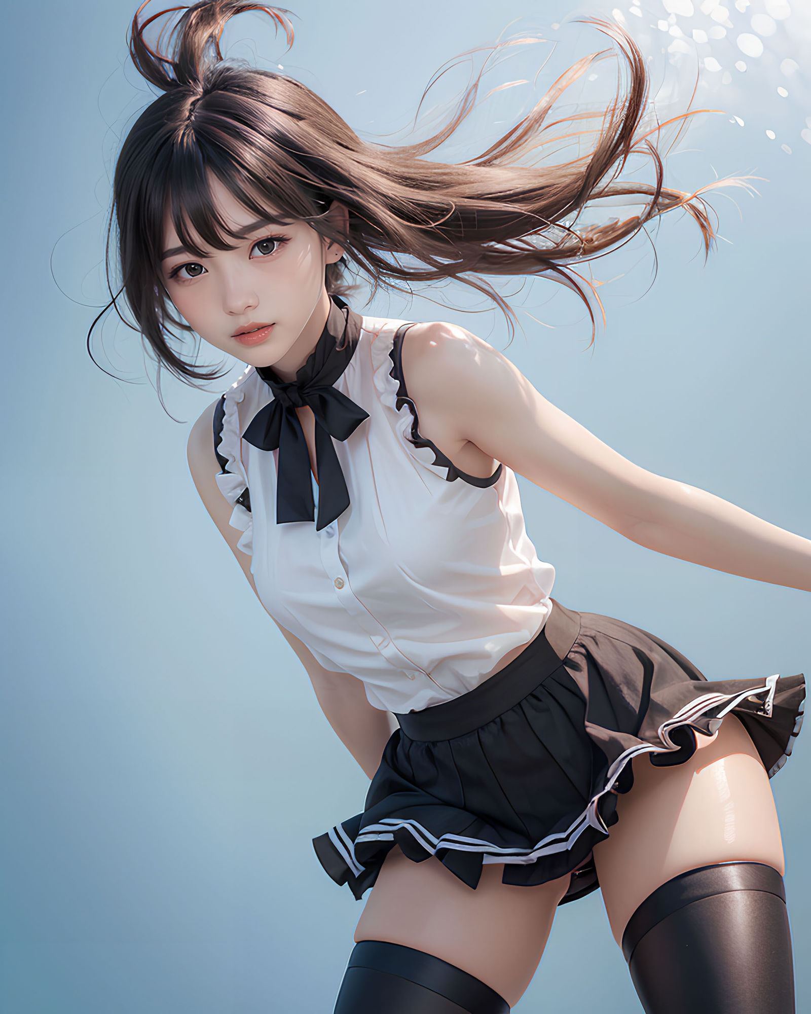 サンプル画像1:ミニスカニーハイ(Liyu(りゆ)) [d_389942]