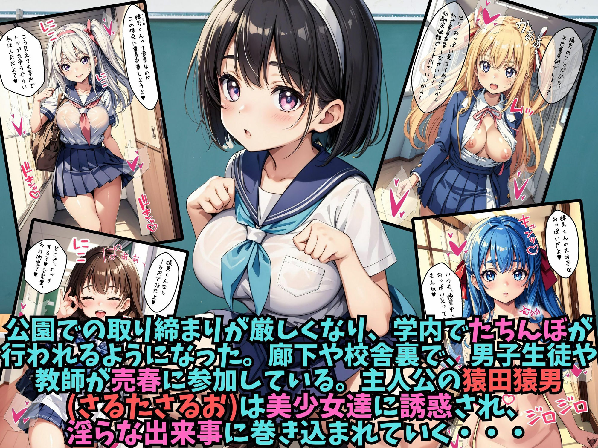 サンプル画像1:校内で性交渉！？立ちんぼ学園！(優品工房) [d_390546]