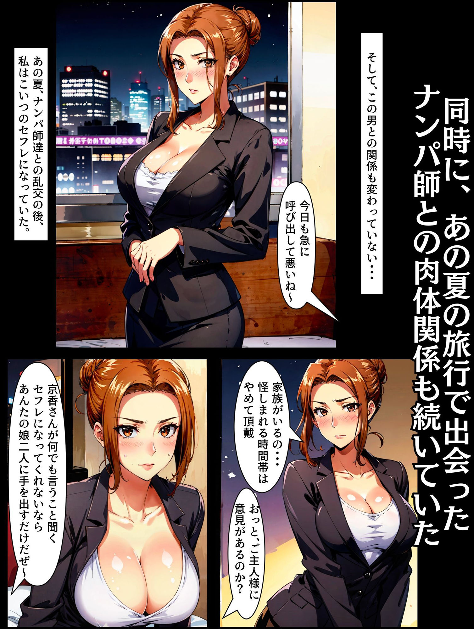 サンプル画像2:橘さん家ノ寝取られ事情〜橘京香、メス堕ち肉便器化計画(okita) [d_392390]