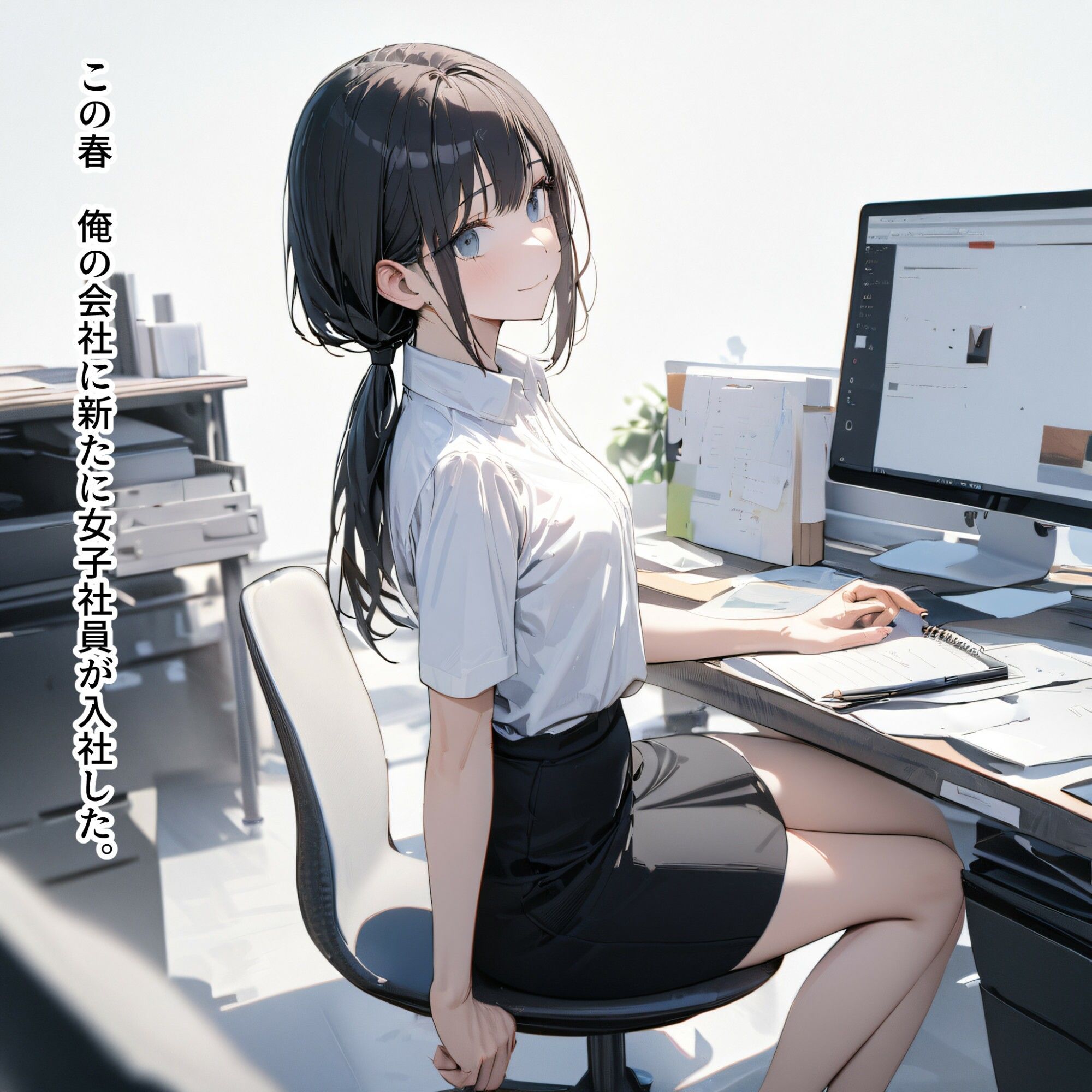 サンプル画像2:あざと可愛い女子社員〜仮眠室で睡眠姦〜(電脳戯画) [d_392597]