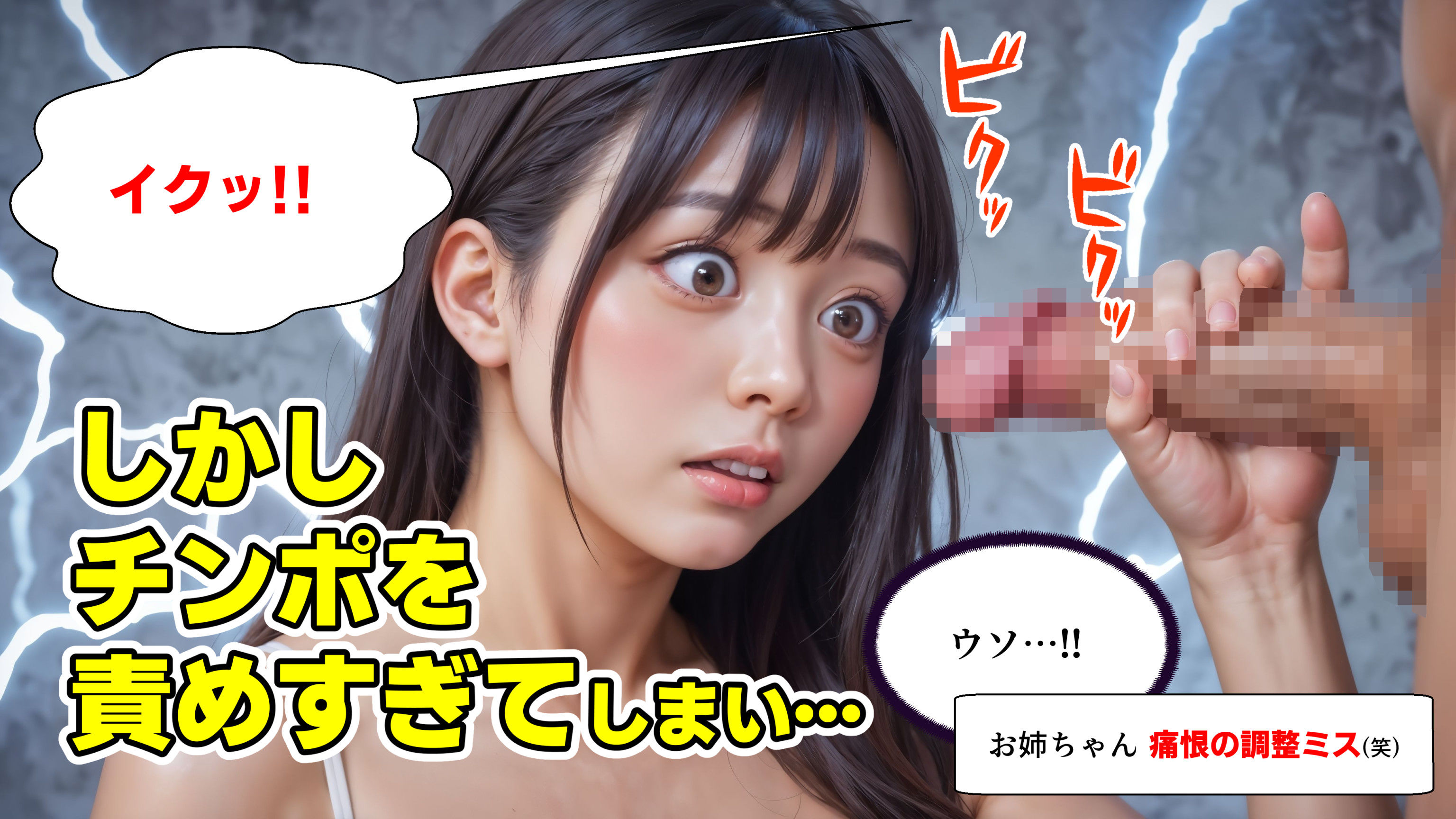 サンプル画像5:暴発顔射 弟の射精管理失敗で近親相姦中出しSEXする姉【4Kマンガ＋写真集】(コメットパンチ) [d_392677]