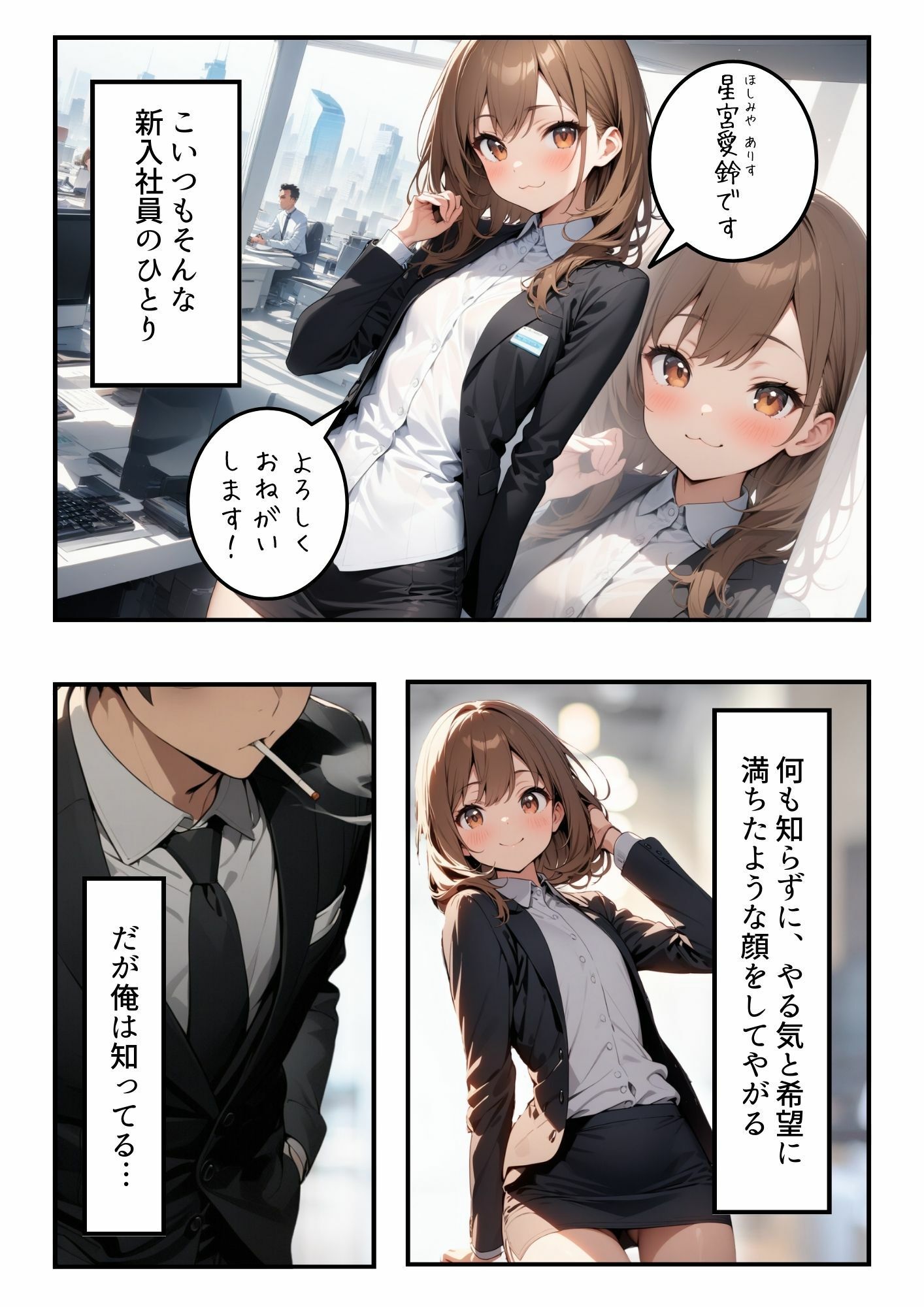 サンプル画像2:【新卒支配】社会に病んだ新卒ちゃんを精神支配してみた件(永依藍LAB（えーあいらぼ）) [d_392732]