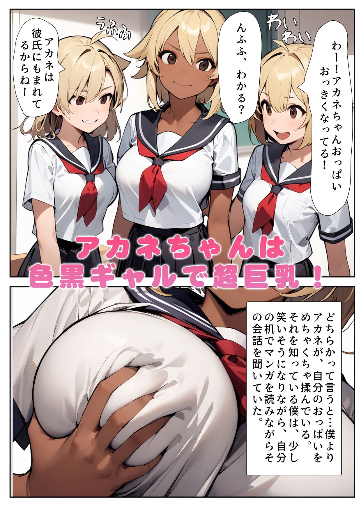 サンプル画像1:巨乳めちゃくちゃもませてくれる図書委員のギャル(にゃぷそでぃ) [d_393529]