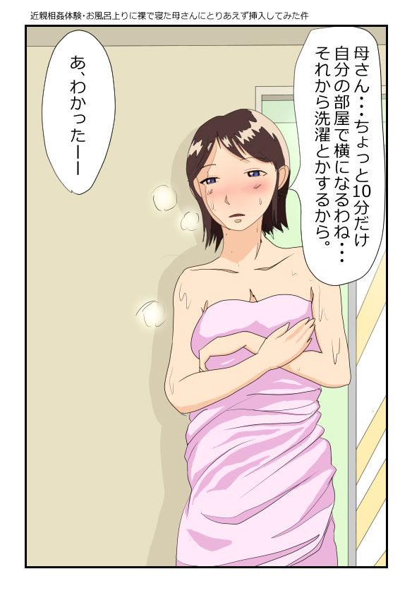 サンプル画像1:【近親相姦体験】魅惑の母子睡眠姦セット2(パントマイム) [d_394284]