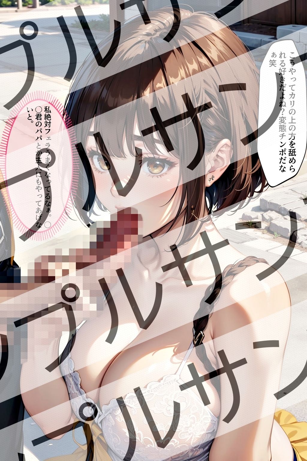 サンプル画像1:巨乳人妻の莉子が言いなりになるまで・・・ vol.4 – Until Riko， a big-breasted married woman， obeys… vol.4 -(あらぶるま18＋（二次元）) [d_396015]